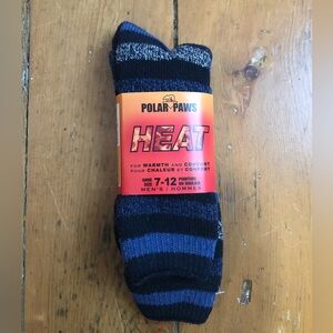 Men’s Black & Blue Heat Thermal Socks